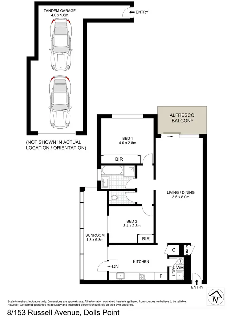 Floorplan of Homely unit listing, 8/153-155 Russell Avenue, Dolls Point NSW 2219