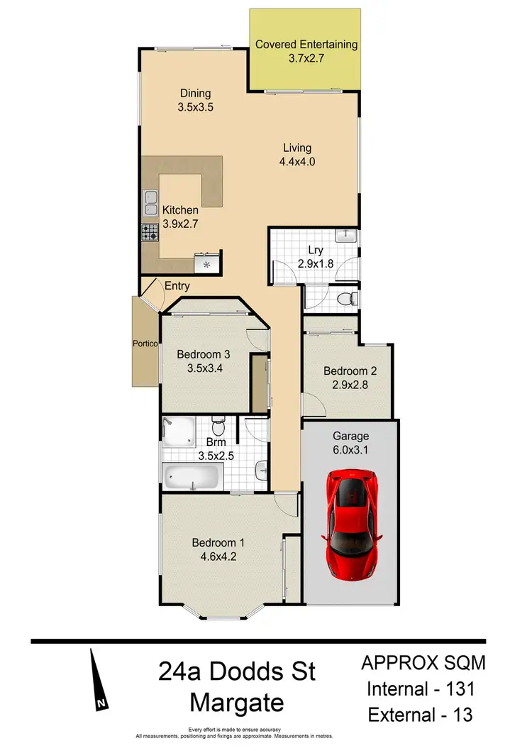 Floorplan of Homely house listing, 24A DODDS STREET, Margate QLD 4019
