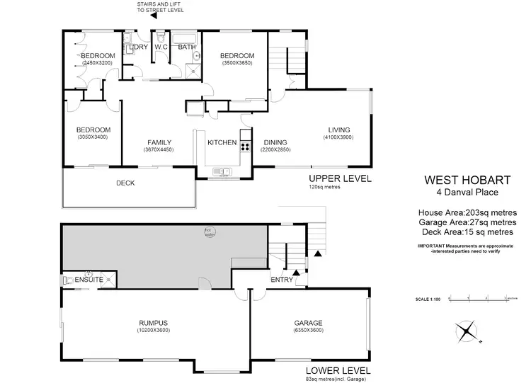 Floorplan of Homely house listing, 4 Danval Place, West Hobart TAS 7000