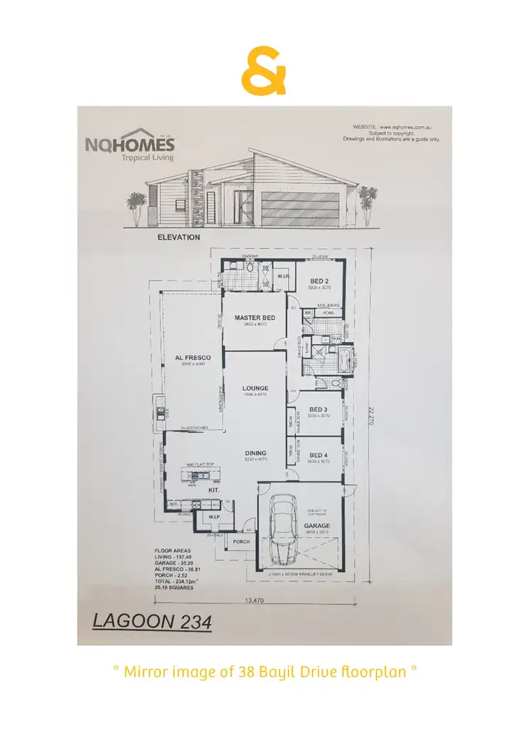 Floorplan of Homely house listing, 38 BAYIL DRIVE, Cooya Beach QLD 4873