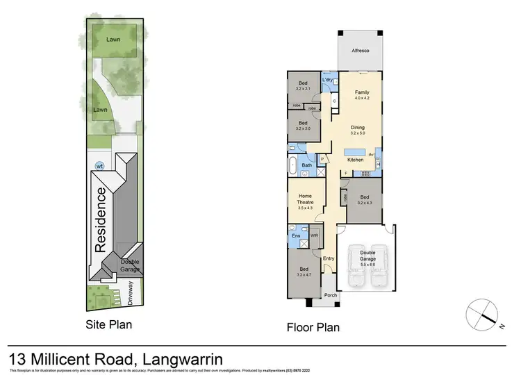 Floorplan of Homely house listing, 13 Millicent Road, Langwarrin VIC 3910