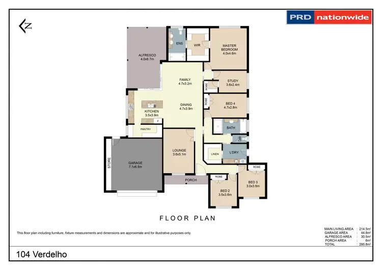 Floorplan of Homely house listing, 104 Verdelho Drive, Tamworth NSW 2340