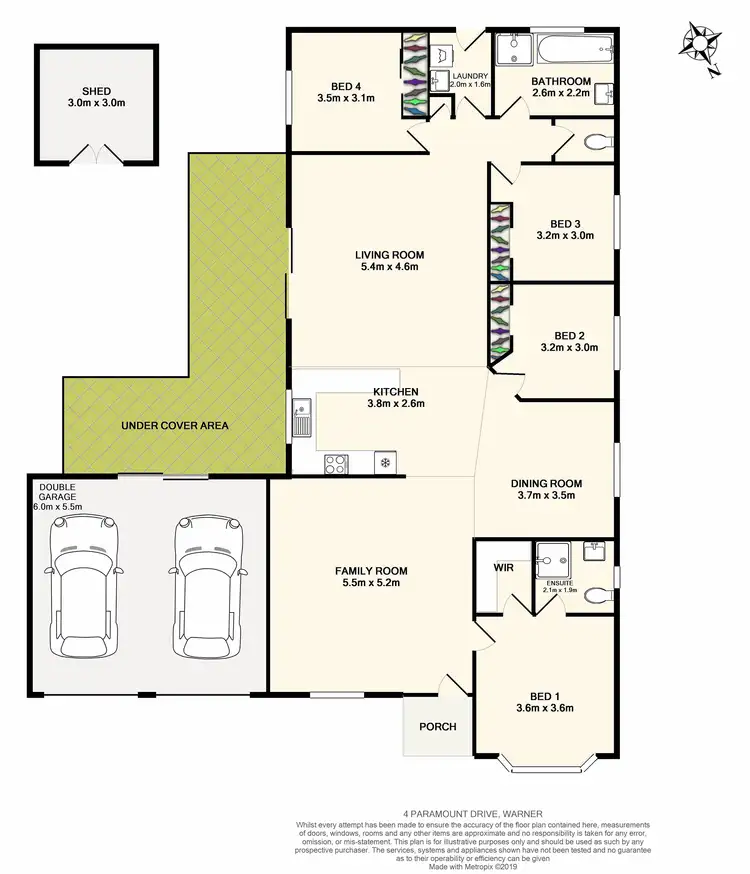 Floorplan of Homely house listing, 4 Paramount Drive, Warner QLD 4500