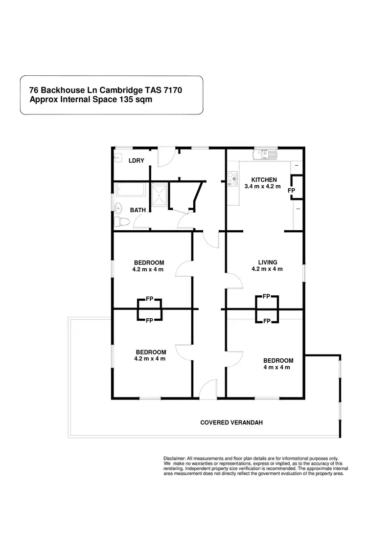 Floorplan of Homely house listing, 76 Backhouse Lane, Cambridge TAS 7170