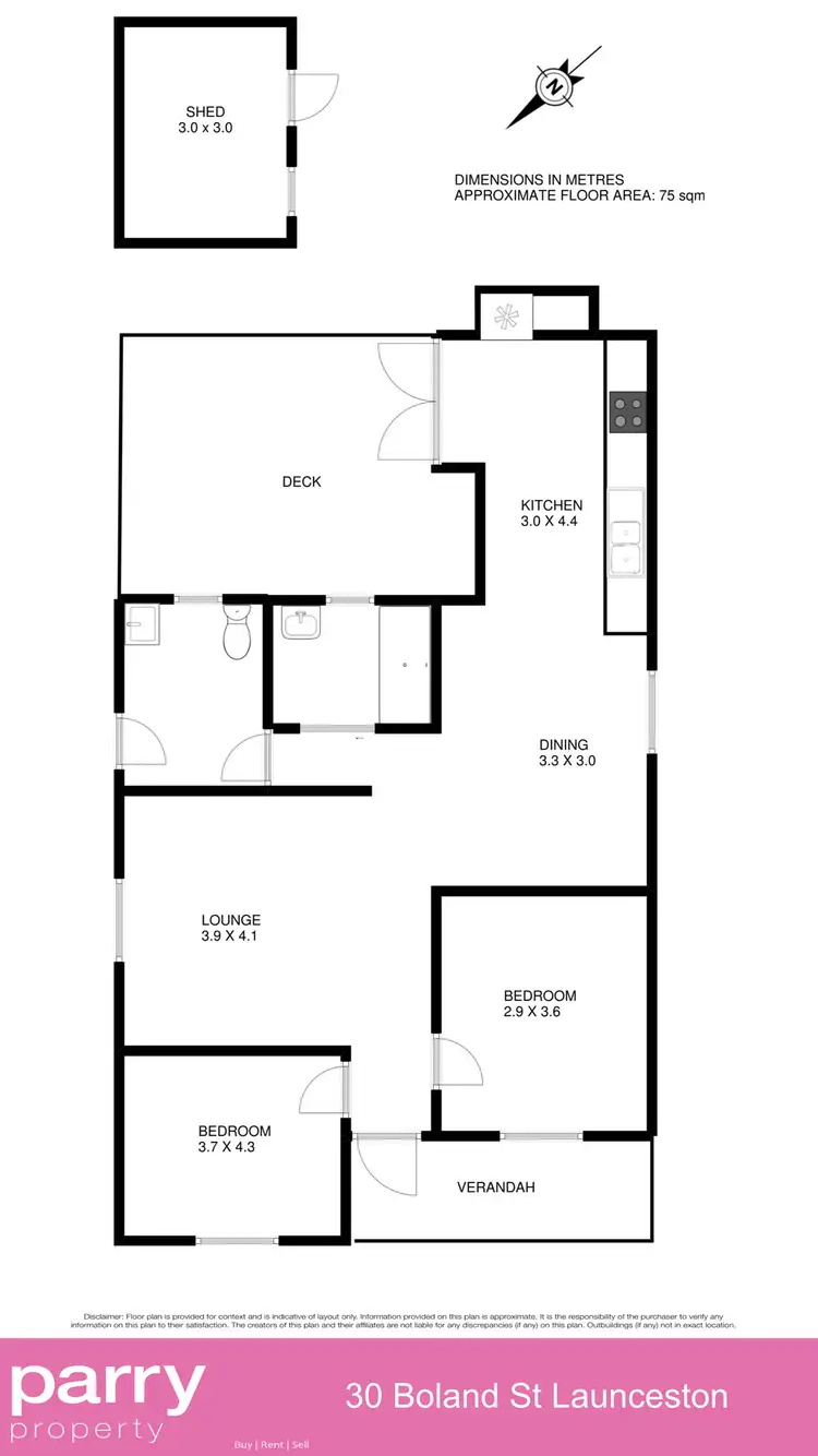 Floorplan of Homely house listing, 30 Boland Street, Launceston TAS 7250