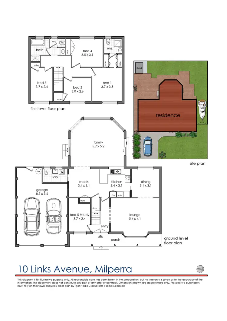 Floorplan of Homely house listing, 10 Links Avenue, Milperra NSW 2214