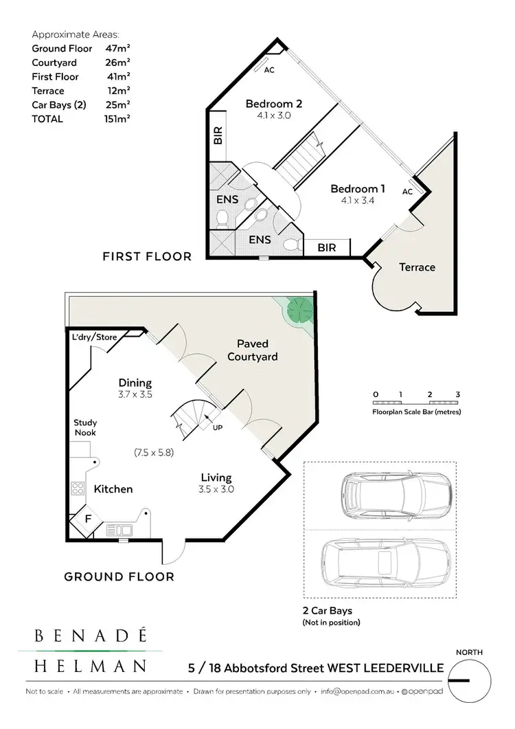 Floorplan of Homely townhouse listing, 5/18 Abbotsford Street, West Leederville WA 6007