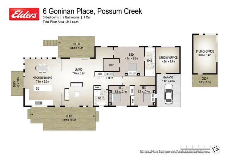 Floorplan of Homely rural property listing, 6 Goninan Place, Possum Creek NSW 2479