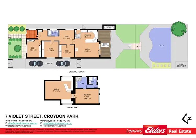 Floorplan of Homely house listing, 7 Violet Street, Croydon Park NSW 2133