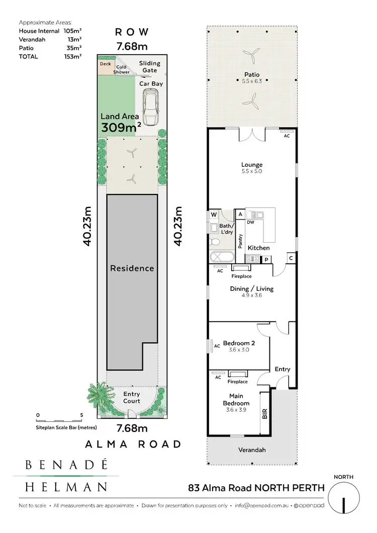 Floorplan of Homely house listing, 83 Alma Road, Mount Lawley WA 6050
