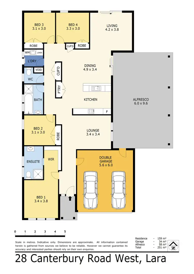 Floorplan of Homely house listing, 28 Canterbury Road West, Lara VIC 3212