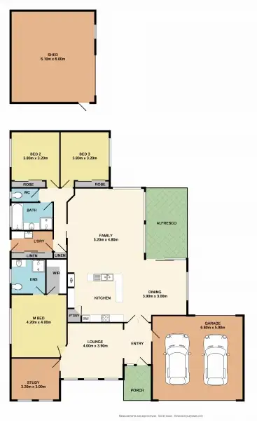 Floorplan of Homely house listing, 16 Monash Drive, Benalla VIC 3672