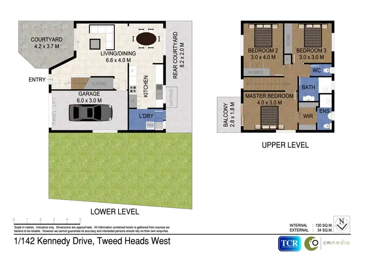 Floorplan of Homely townhouse listing, 1/142 Kennedy Drive, Tweed Heads West NSW 2485