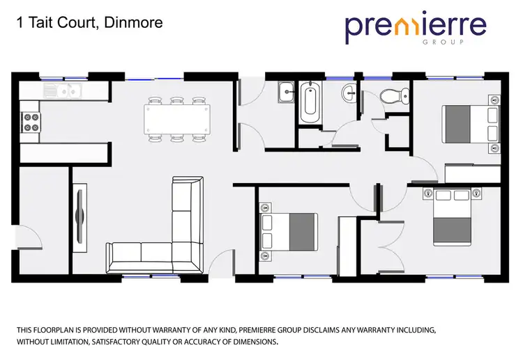 Floorplan of Homely house listing, 1 Tait Court, Dinmore QLD 4303