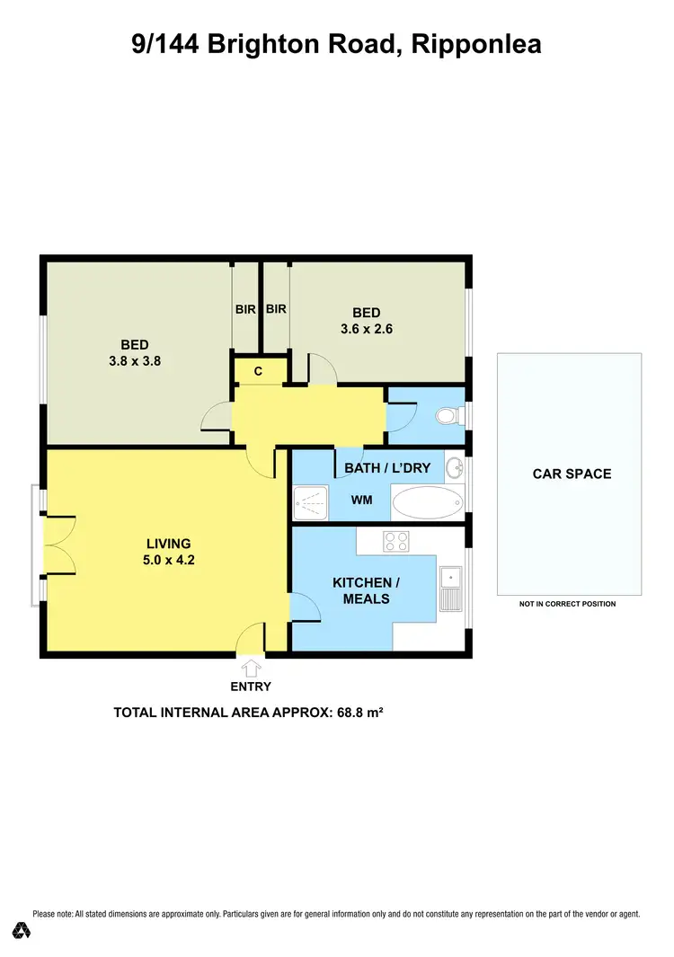 Floorplan of Homely unit listing, 9/144 Brighton Road, Ripponlea VIC 3185