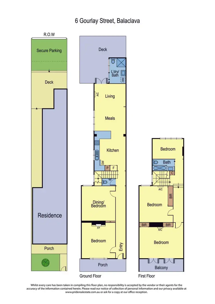Floorplan of Homely house listing, 6 Gourlay Street, Balaclava VIC 3183