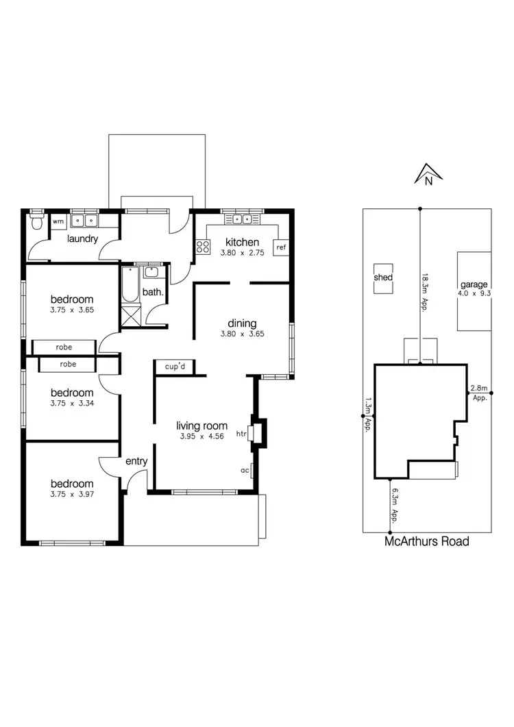 Floorplan of Homely house listing, 4 McArthurs Road, Altona North VIC 3025