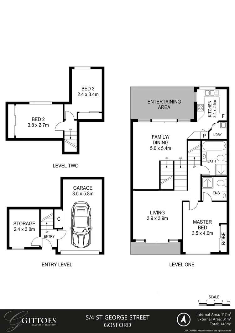 Floorplan of Homely townhouse listing, 5/4 St George Street, Gosford NSW 2250