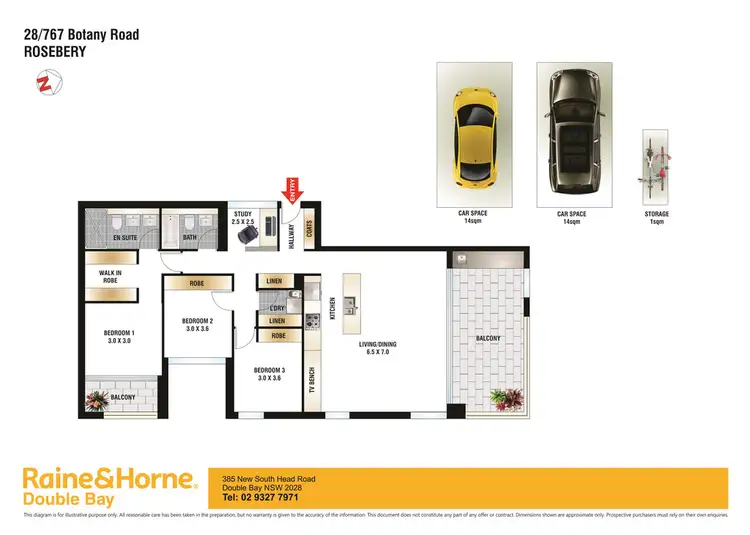 Floorplan of Homely apartment listing, 28/767 Botany Road (access via Hayes Road), Rosebery NSW 2018