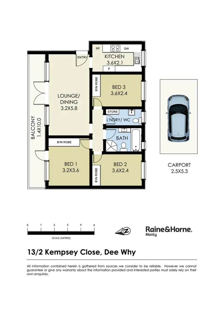 Floorplan of Homely apartment listing, 13/2-3 Kempsey Close, Dee Why NSW 2099
