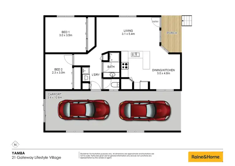 Floorplan of Homely house listing, 21/36 Golding Street, Yamba NSW 2464