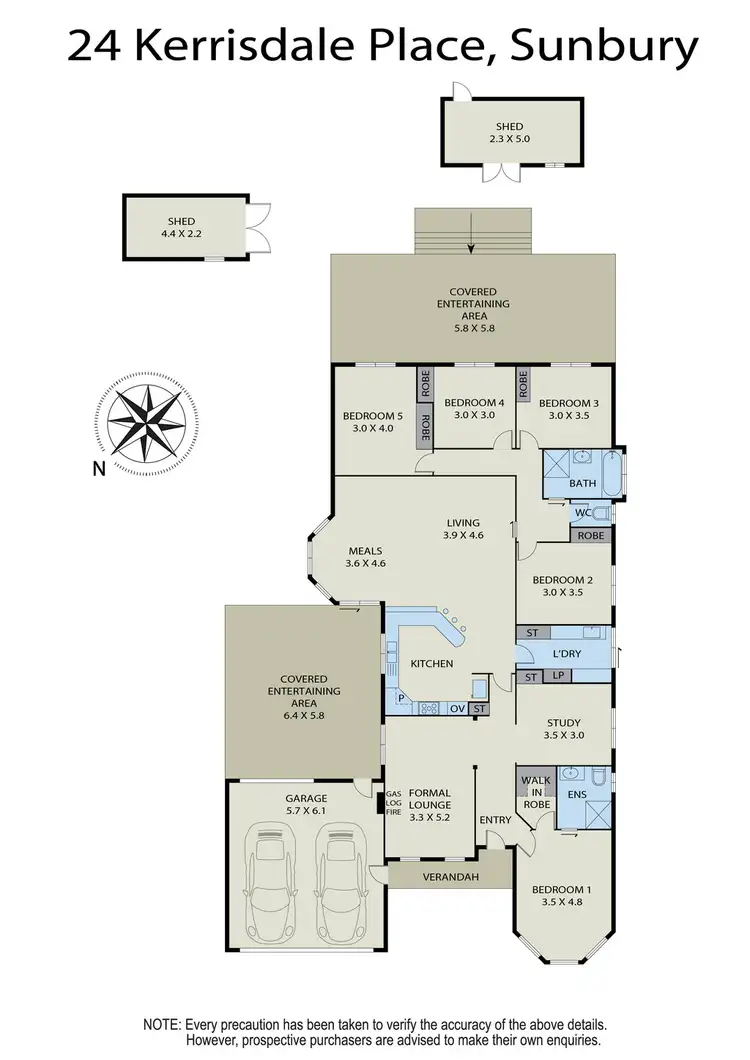 Floorplan of Homely house listing, 24 Kerrisdale Place, Sunbury VIC 3429