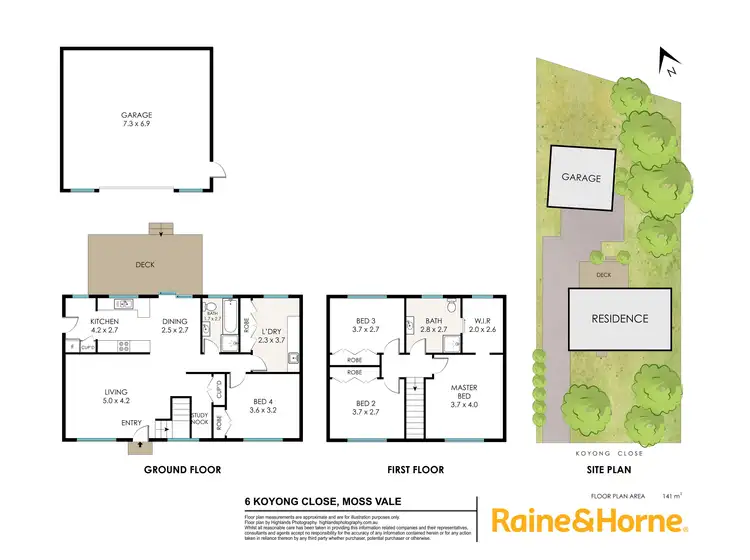 Floorplan of Homely house listing, 6 Koyong Close, Moss Vale NSW 2577