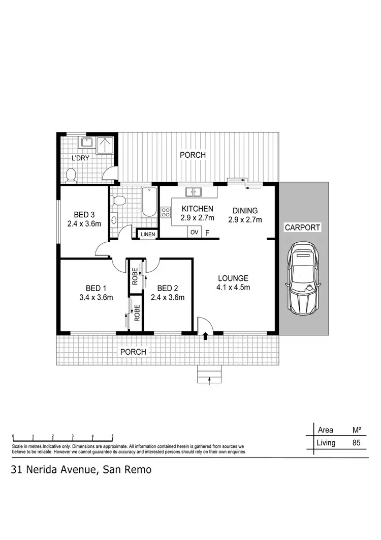 Floorplan of Homely house listing, 31 Nerida Avenue, San Remo NSW 2262