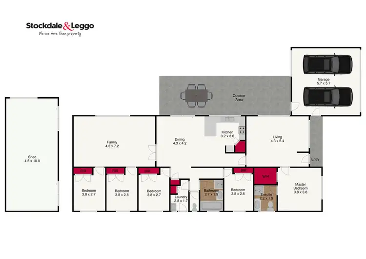 Floorplan of Homely house listing, 11 Jarrah Court, Traralgon VIC 3844