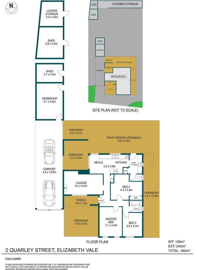 Floorplan of Homely house listing, 2 Quarley Street, Elizabeth Vale SA 5112