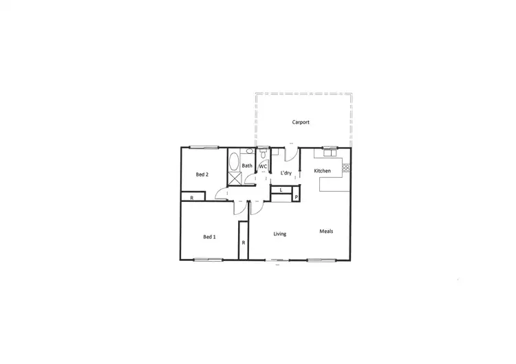 Floorplan of Homely unit listing, Unit 1 33 Spalding Street, Ararat VIC 3377