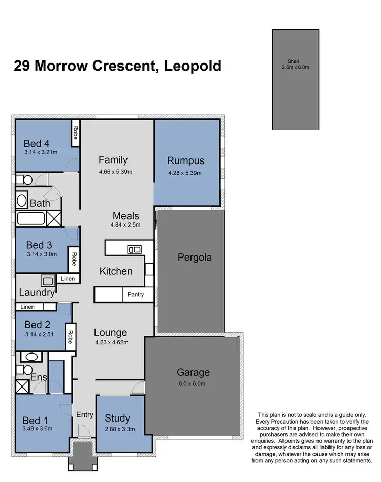 Floorplan of Homely house listing, 29 Morrow Crescent, Leopold VIC 3224