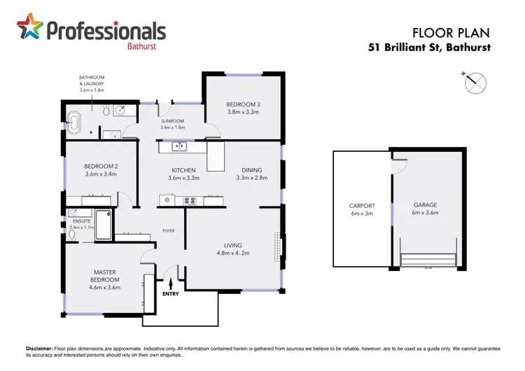 Floorplan of Homely house listing, 51 Brilliant Street, South Bathurst NSW 2795