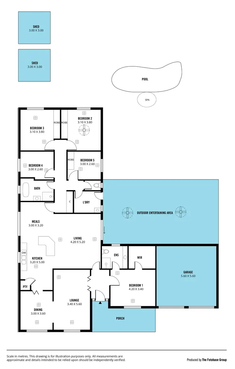 Floorplan of Homely house listing, 4 Coronet Avenue, Woodcroft SA 5162