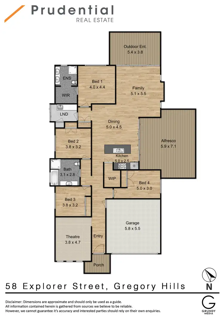 Floorplan of Homely house listing, 58 Explorer Street, Gregory Hills NSW 2557