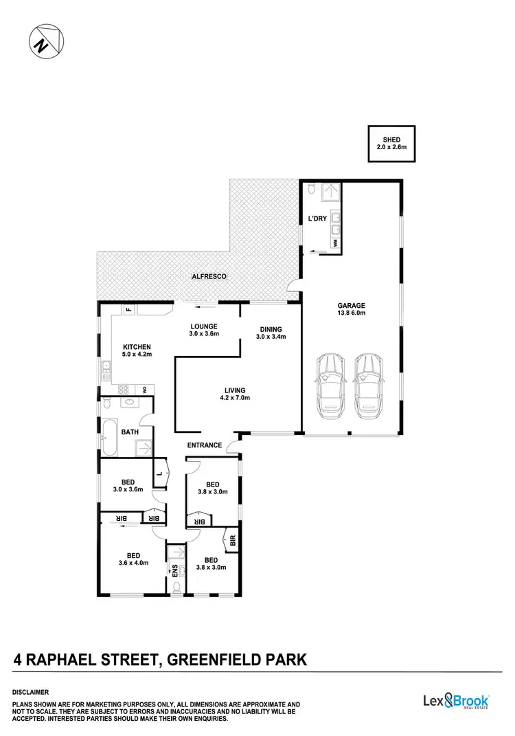 Floorplan of Homely house listing, 4 Raphael St, Greenfield Park NSW 2176