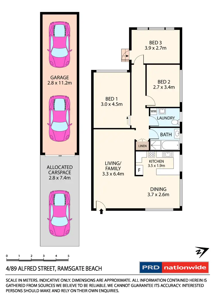 Floorplan of Homely unit listing, 4/89 Alfred Street, Ramsgate Beach NSW 2217