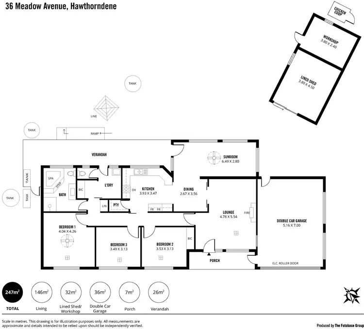 Floorplan of Homely house listing, 36 Meadow Avenue, Hawthorndene SA 5051