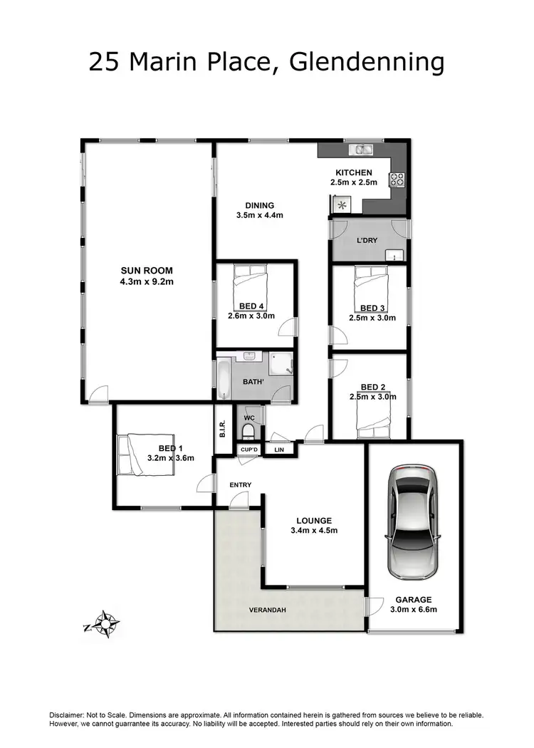 Floorplan of Homely house listing, 25 Marin Place, Glendenning NSW 2761