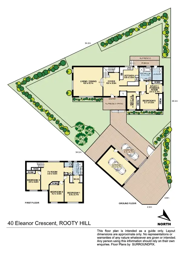 Floorplan of Homely house listing, 40 Eleanor Crescent, Rooty Hill NSW 2766