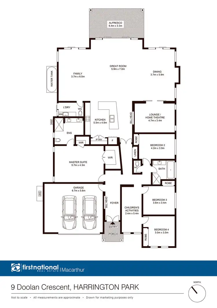 Floorplan of Homely house listing, 9 Doolan Crescent, Harrington Park NSW 2567