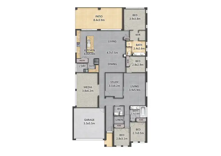 Floorplan of Homely house listing, 23 PANORAMA PLACE, Upper Kedron QLD 4055