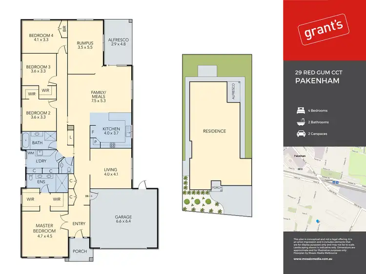 Floorplan of Homely house listing, 29 Red Gum Circuit, Pakenham VIC 3810