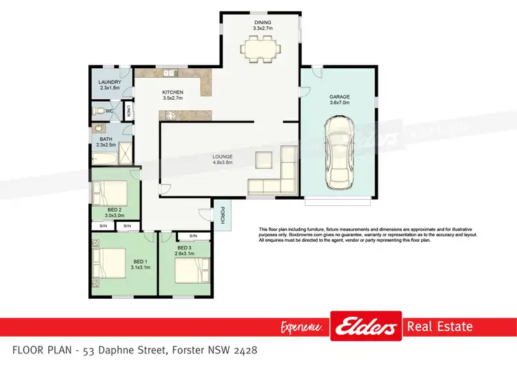 Floorplan of Homely house listing, 53 Daphne Street, Forster NSW 2428