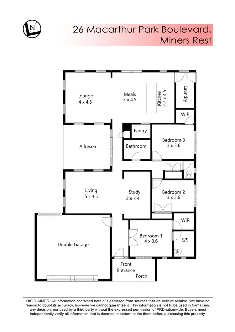 Floorplan of Homely house listing, 26 Macarthur Park Boulevard, Miners Rest VIC 3352