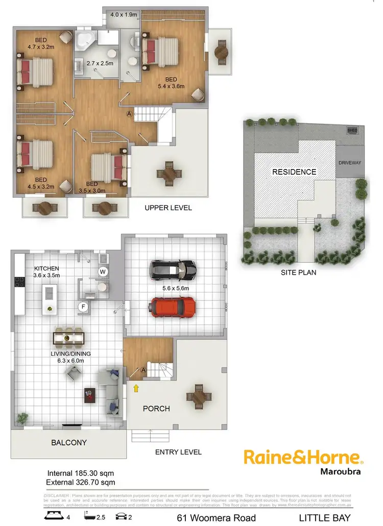 Floorplan of Homely house listing, 61 WOOMERA ROAD, Little Bay NSW 2036