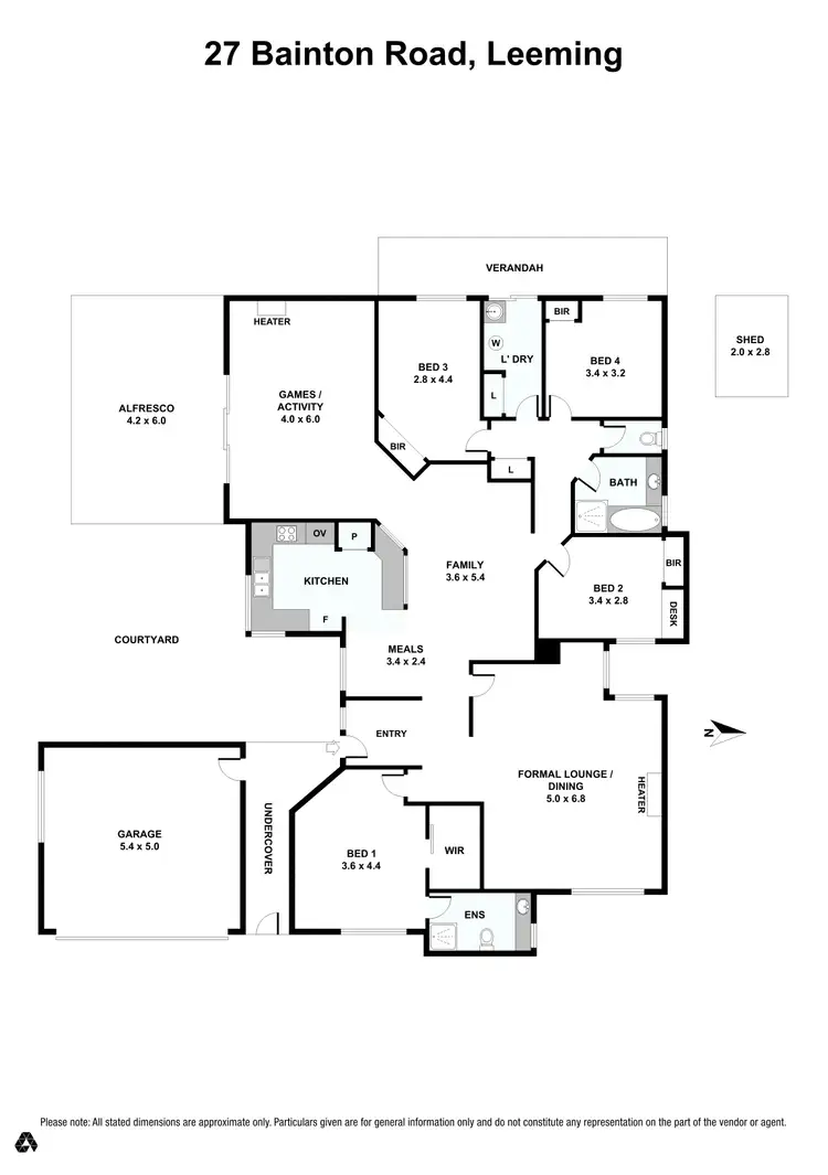 Floorplan of Homely house listing, 27 Bainton Road, Leeming WA 6149