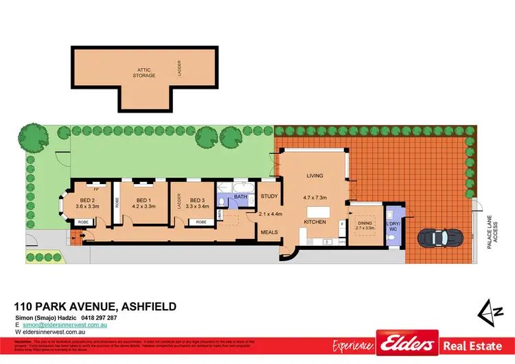 Floorplan of Homely house listing, 110 Park Avenue, Ashfield NSW 2131