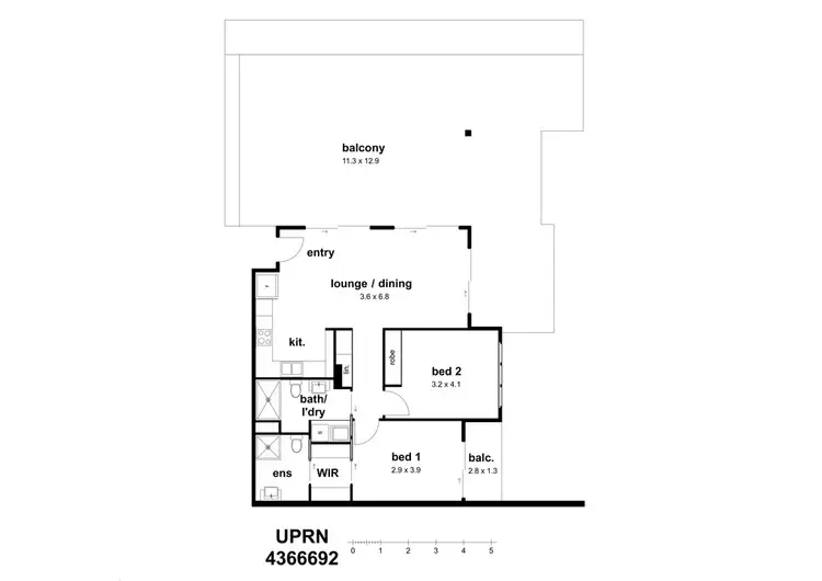 Floorplan of Homely unit listing, Address available on request