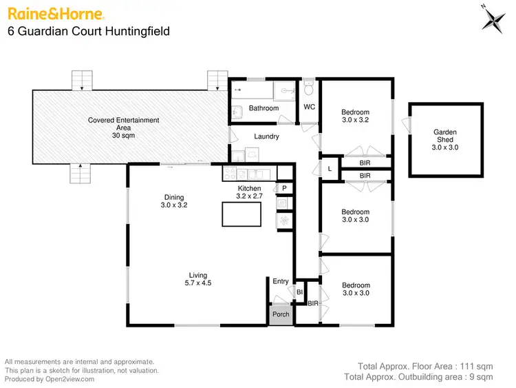 Floorplan of Homely house listing, 6 Guardian Court, Huntingfield TAS 7055